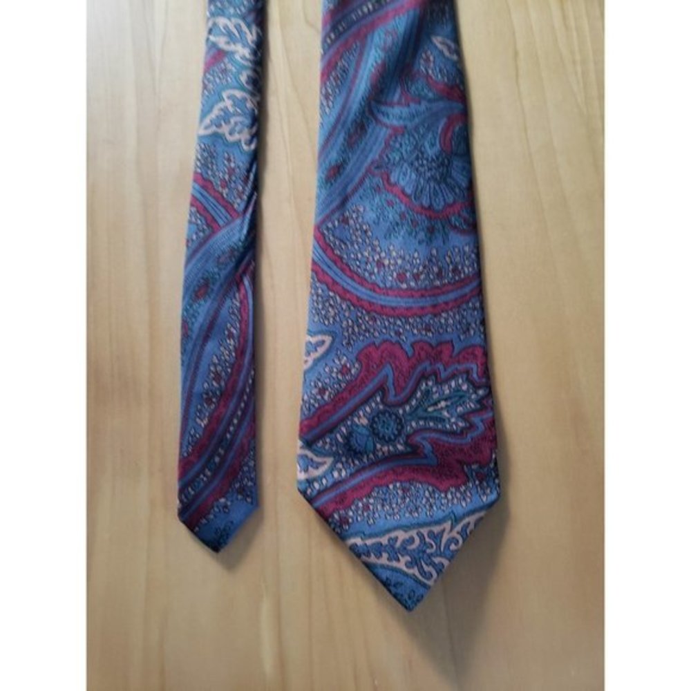 Vintage 80s Lanvin Silk‎ Tie